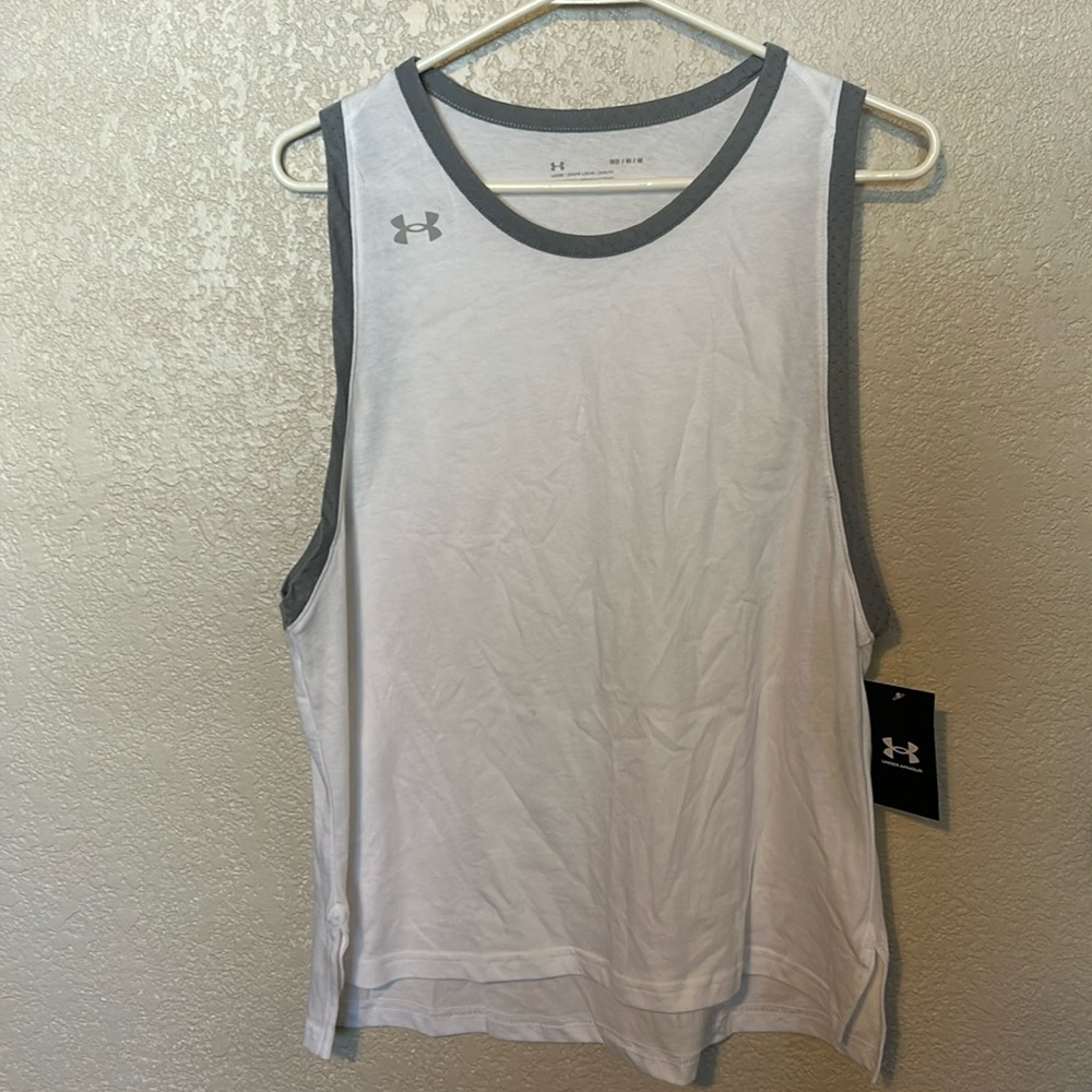 Under Armour White Tank M